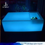 Led bar table with ice storage